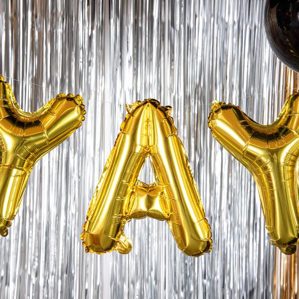 Restaurantware Balloonify Gold Mylar Letter A Balloon - 16" - 1 Count Box