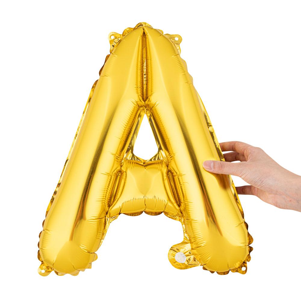 restaurantware Balloonify Gold Mylar Letter A Balloon - 16" - 1 count box