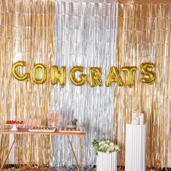 Restaurantware Balloonify Gold Mylar Letter C Balloon - 16" - 1 Count Box