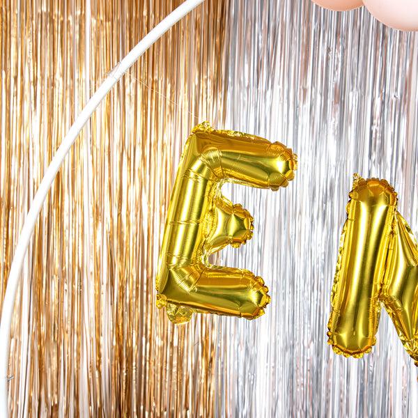 Restaurantware Balloonify Gold Mylar Letter E Balloon - 16" - 1 Count Box