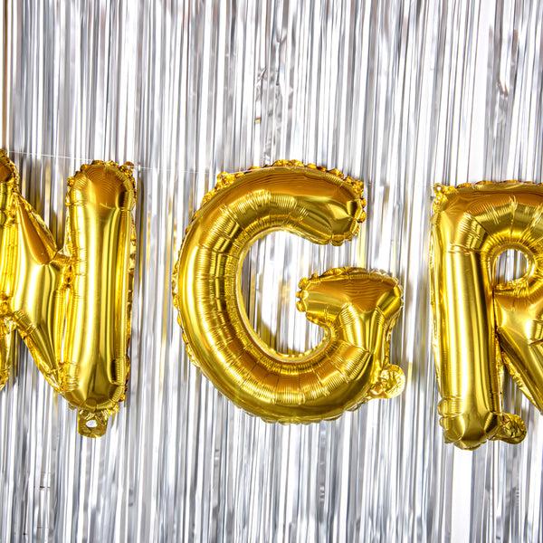 Restaurantware Balloonify Gold Mylar Letter G Balloon - 16" - 1 Count Box