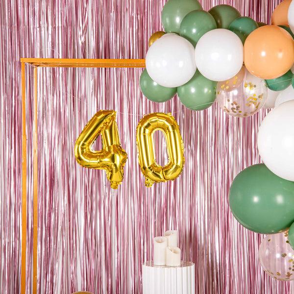 Restaurantware Balloonify Gold Mylar Number 4 Balloon - 16" - 1 Count Box