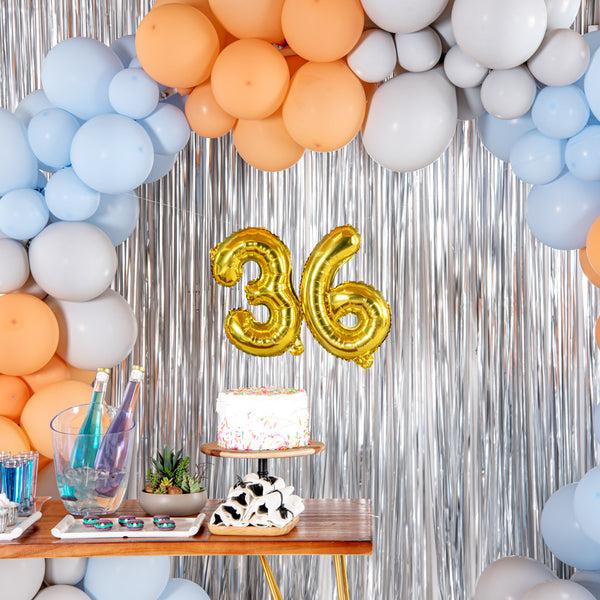 Restaurantware Balloonify Gold Mylar Number 6 Balloon - 16" - 1 Count Box