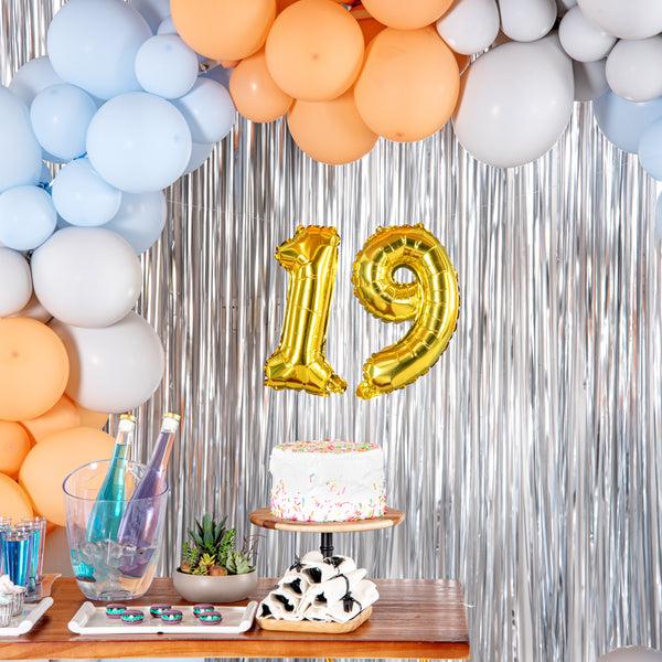 Restaurantware Balloonify Gold Mylar Number 9 Balloon - 16" - 1 Count Box