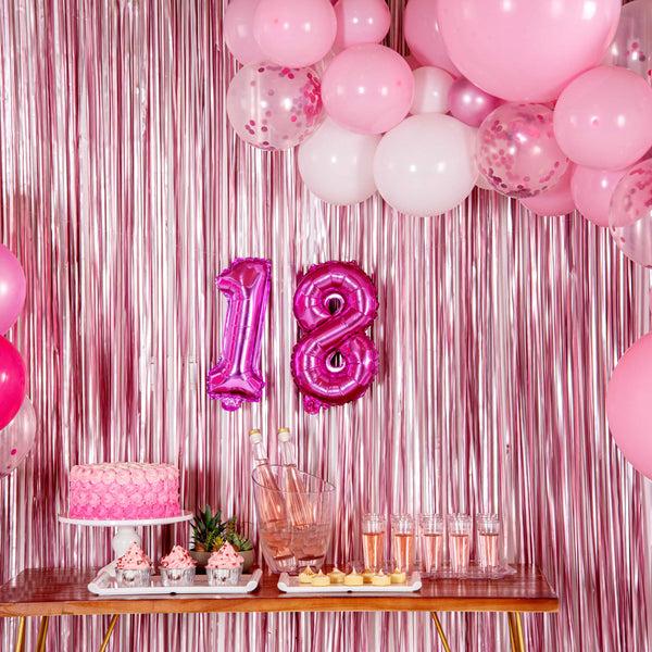 Restaurantware Balloonify Pink Mylar Number 8 Balloon - 16" - 1 Count Box