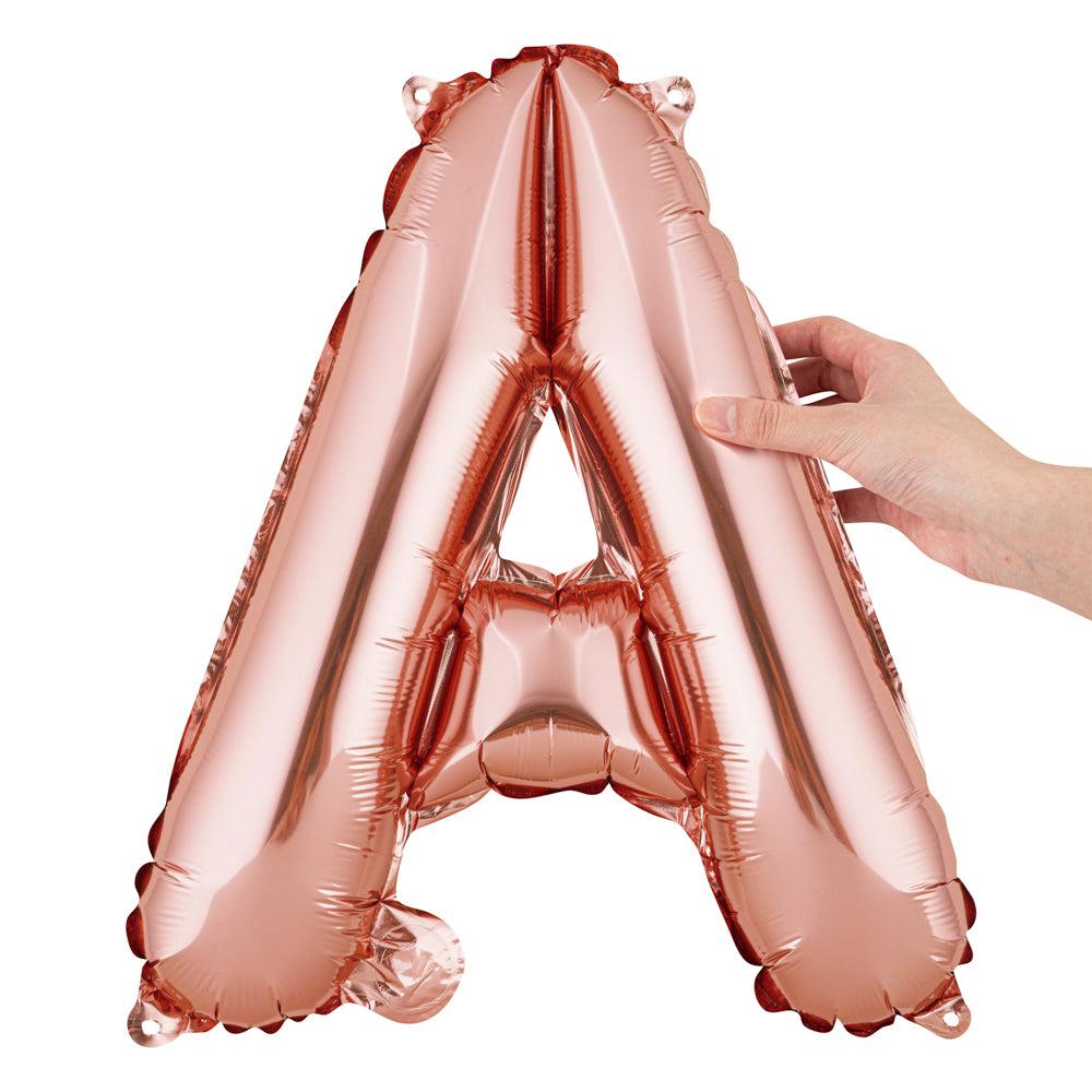 restaurantware Balloonify Rose Gold Mylar Letter A Balloon - 16" - 1 count box