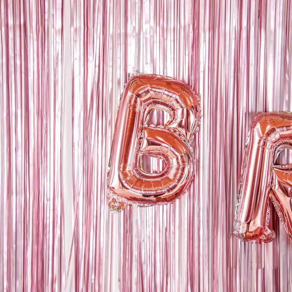 Restaurantware Balloonify Rose Gold Mylar Letter B Balloon - 16" - 1 Count Box