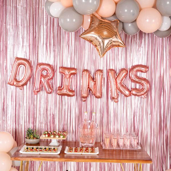Restaurantware Balloonify Rose Gold Mylar Letter K Balloon - 16" - 1 Count Box