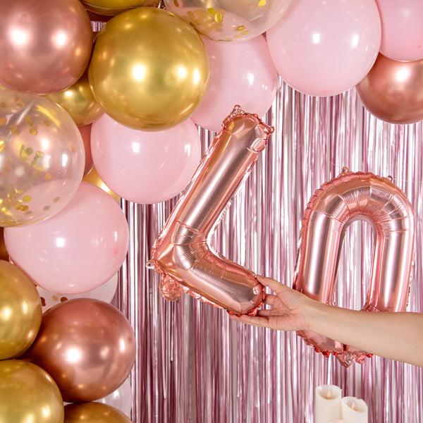Restaurantware Balloonify Rose Gold Mylar Letter L Balloon - 16" - 1 Count Box