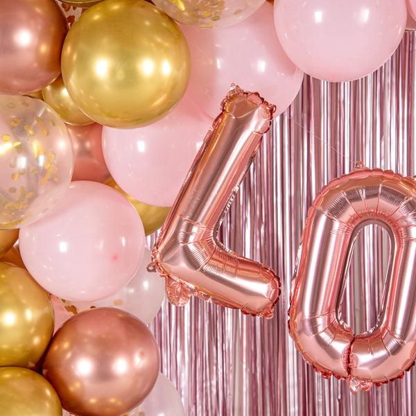 Restaurantware Balloonify Rose Gold Mylar Letter L Balloon - 16" - 1 Count Box