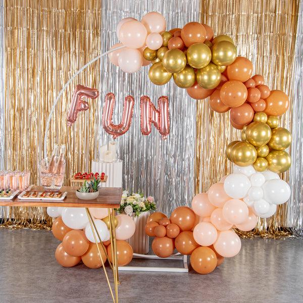 Restaurantware Balloonify Rose Gold Mylar Letter N Balloon - 16" - 1 Count Box