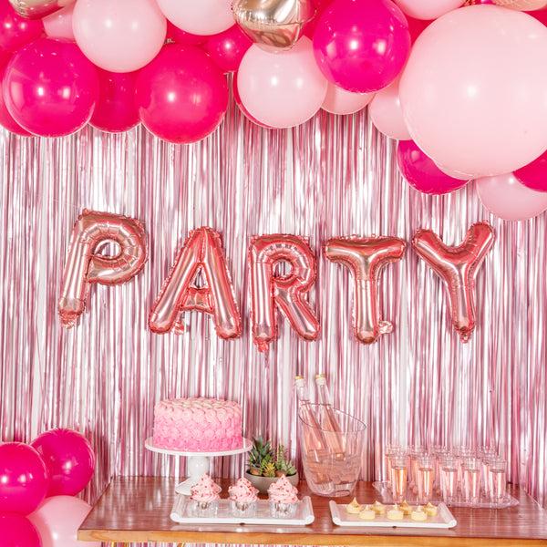 Restaurantware Balloonify Rose Gold Mylar Letter R Balloon - 16" - 1 Count Box