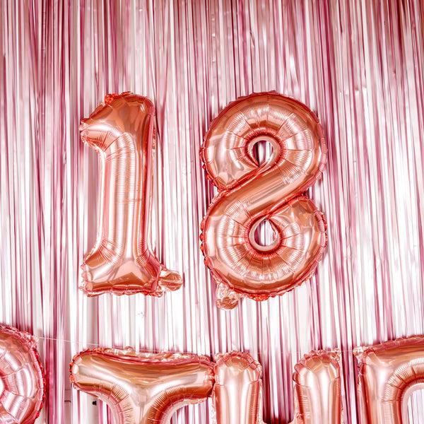 Restaurantware Balloonify Rose Gold Mylar Number 1 Balloon - 16" - 1 Count Box