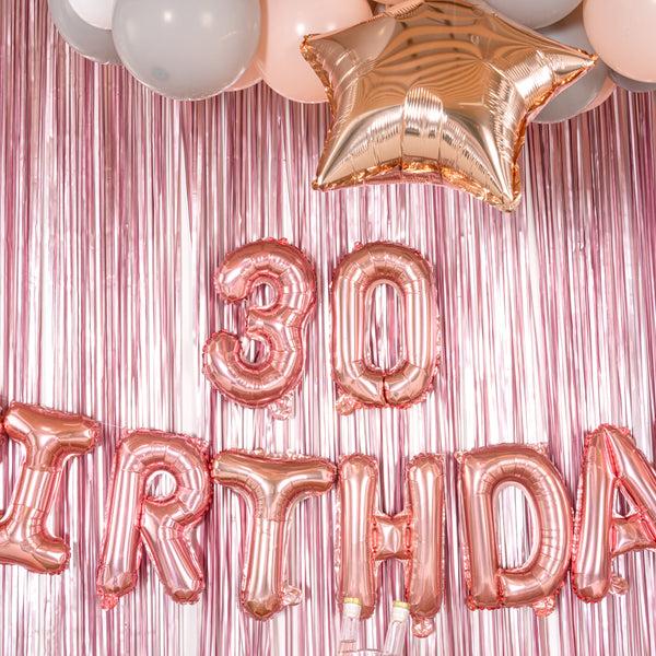 Restaurantware Balloonify Rose Gold Mylar Number 3 Balloon - 16" - 1 Count Box