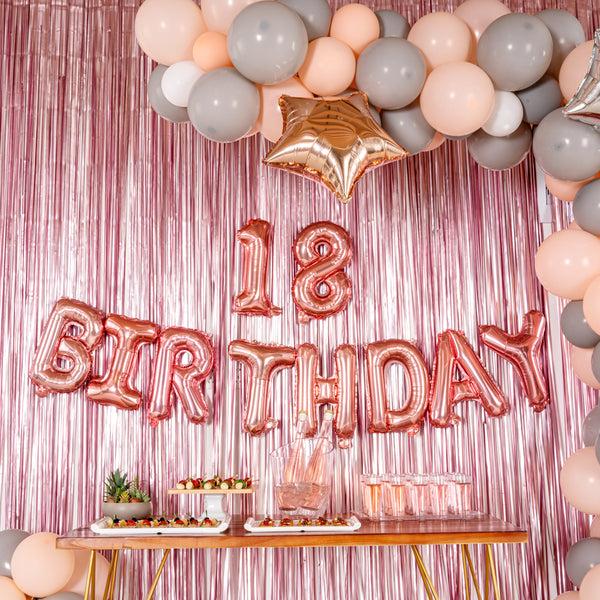 Restaurantware Balloonify Rose Gold Mylar Number 8 Balloon - 16" - 1 Count Box