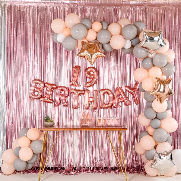 Restaurantware Balloonify Rose Gold Mylar Number 9 Balloon - 16" - 1 Count Box