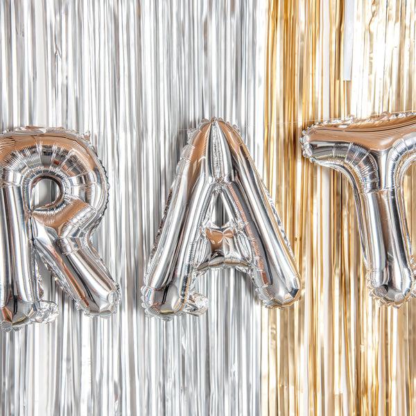 Restaurantware Balloonify Silver Mylar Letter A Balloon - 16" - 1 Count Box