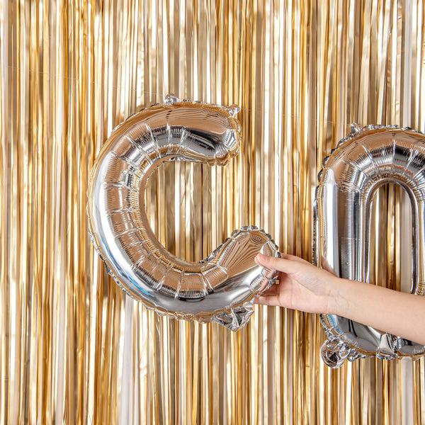 Restaurantware Balloonify Silver Mylar Letter C Balloon - 16" - 1 Count Box