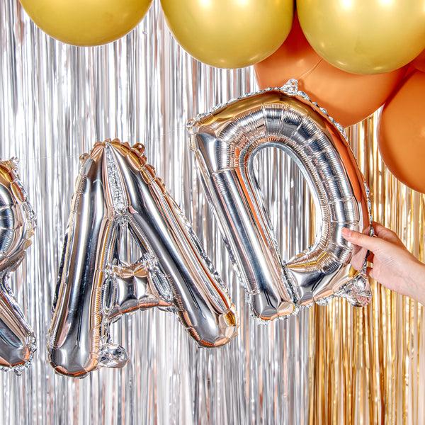 Restaurantware Balloonify Silver Mylar Letter D Balloon - 16" - 1 Count Box