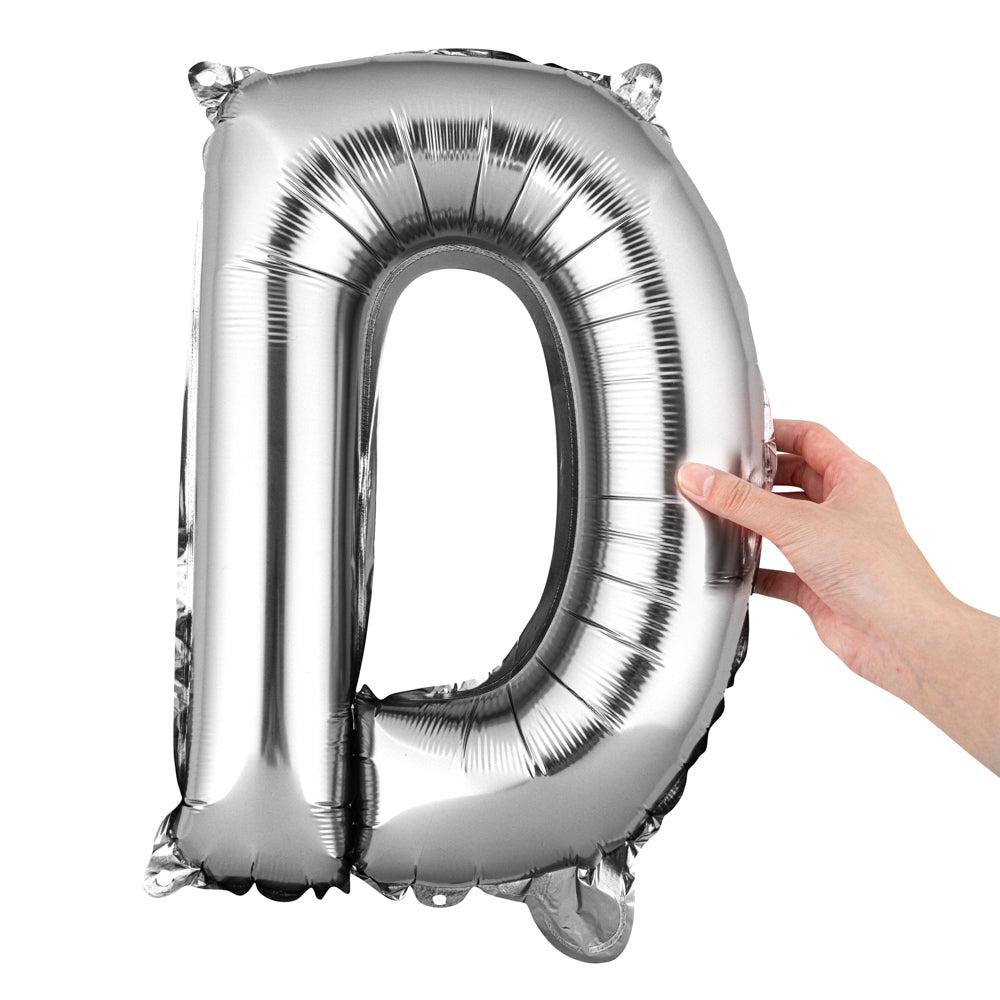 restaurantware Balloonify Silver Mylar Letter D Balloon - 16" - 1 count box