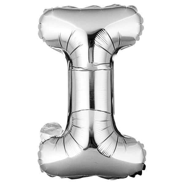Restaurantware Balloonify Silver Mylar Letter I Balloon - 16" - 1 Count Box