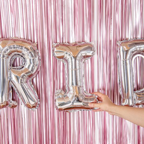 Restaurantware Balloonify Silver Mylar Letter I Balloon - 16" - 1 Count Box