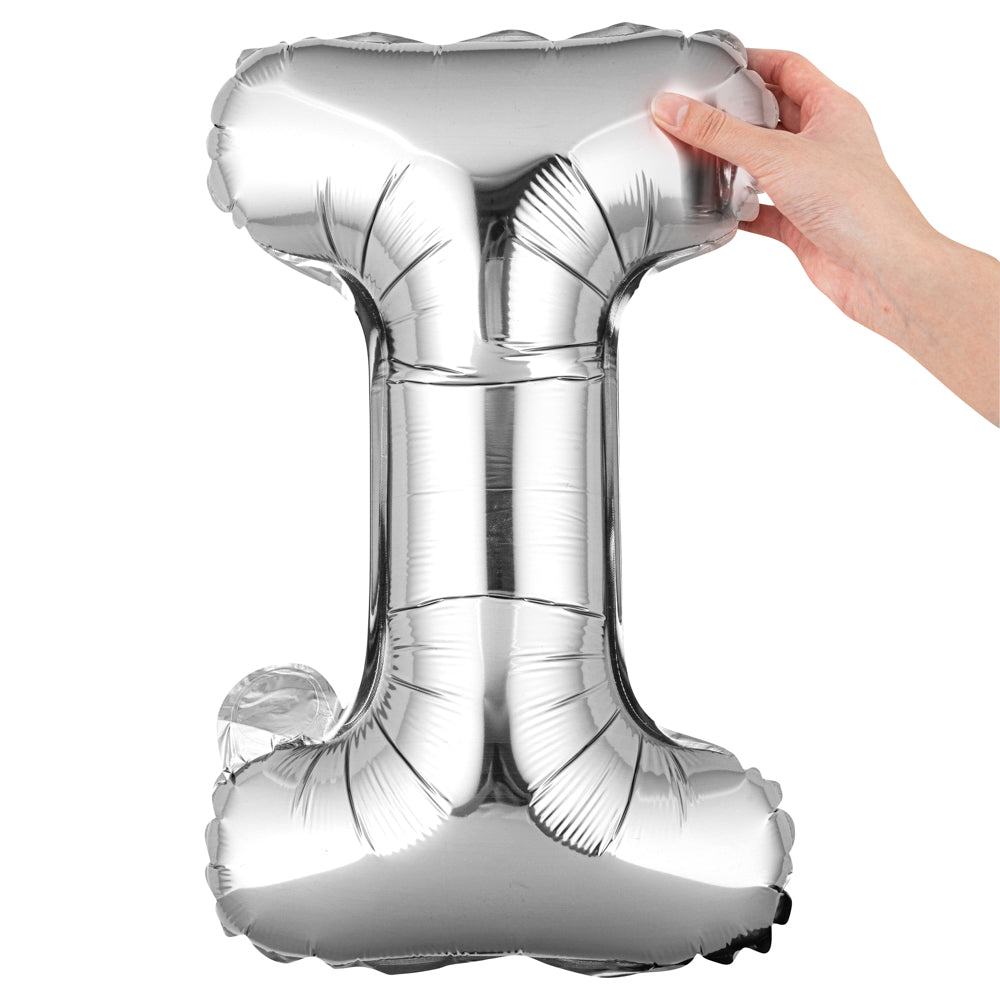 restaurantware Balloonify Silver Mylar Letter I Balloon - 16" - 1 count box