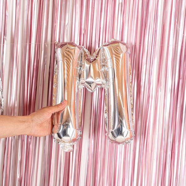 Restaurantware Balloonify Silver Mylar Letter M Balloon - 16" - 1 Count Box