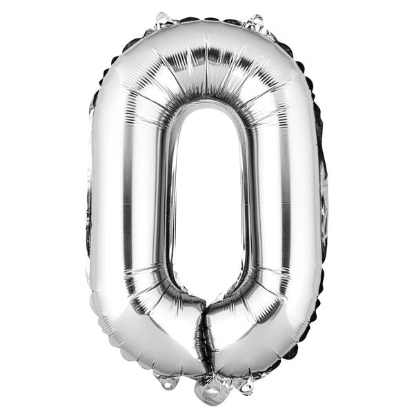 Restaurantware Balloonify Silver Mylar Letter O Balloon - 16" - 1 Count Box