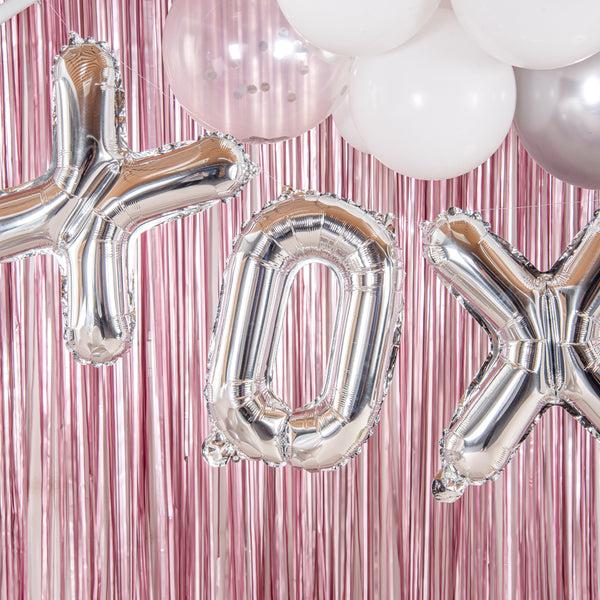 Restaurantware Balloonify Silver Mylar Letter O Balloon - 16" - 1 Count Box