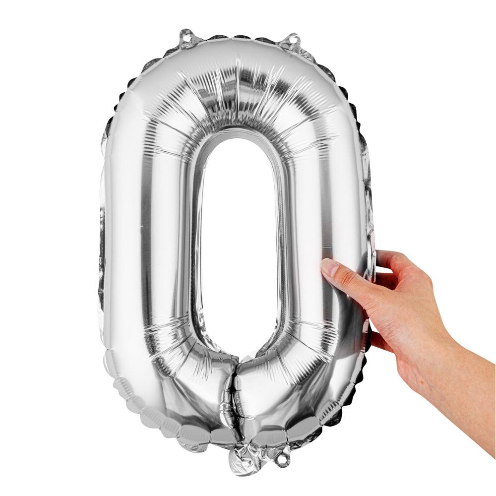 restaurantware Balloonify Silver Mylar Letter O Balloon - 16" - 1 count box