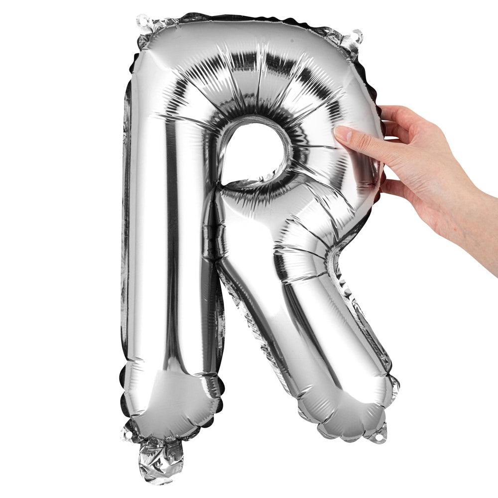 restaurantware Balloonify Silver Mylar Letter R Balloon - 16" - 1 count box