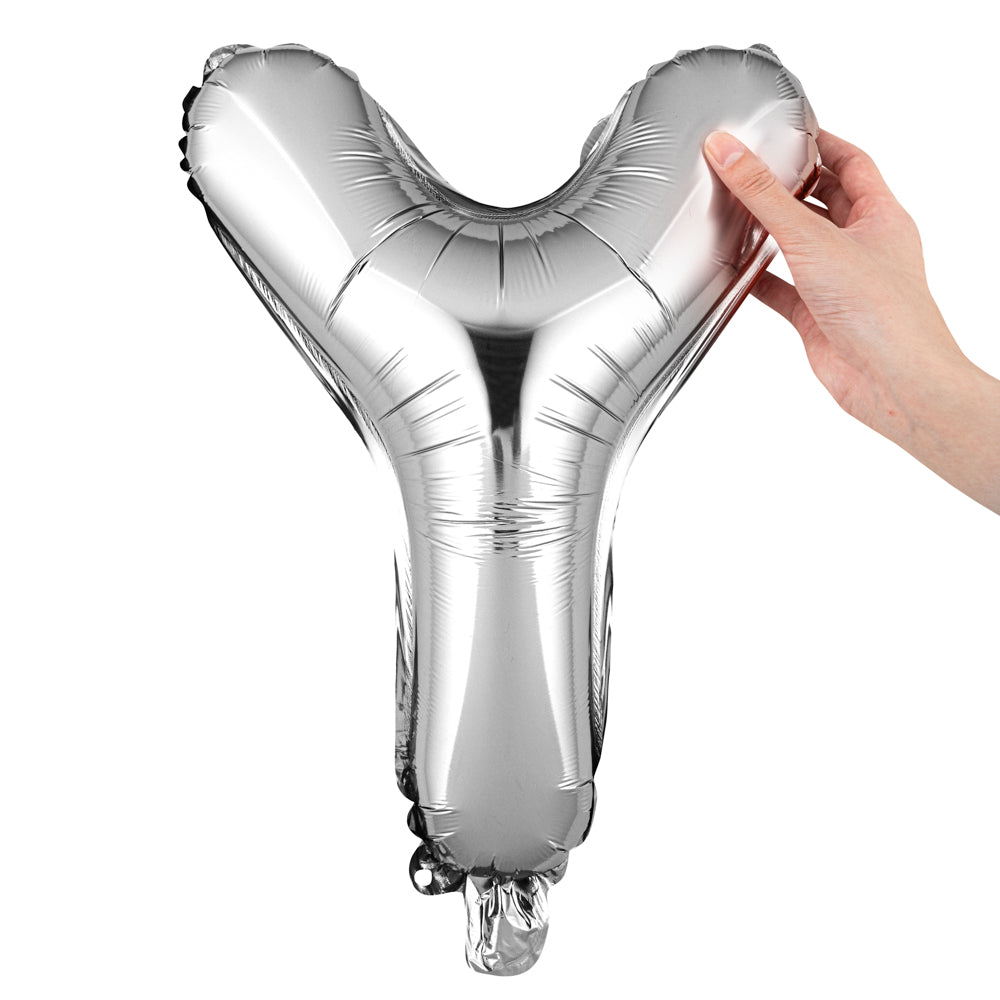 restaurantware Balloonify Silver Mylar Letter Y Balloon - 16" - 1 count box