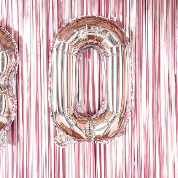 Restaurantware Balloonify Silver Mylar Number 0 Balloon - 16" - 1 Count Box