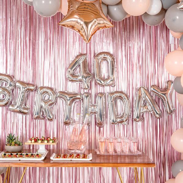 Restaurantware Balloonify Silver Mylar Number 4 Balloon - 16" - 1 Count Box