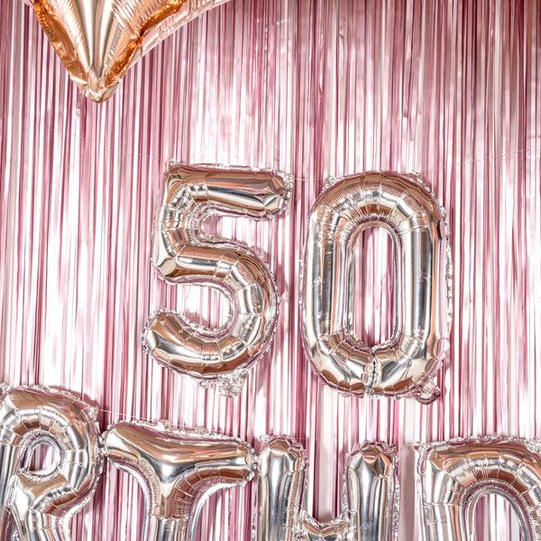 Restaurantware Balloonify Silver Mylar Number 5 Balloon - 16" - 1 Count Box