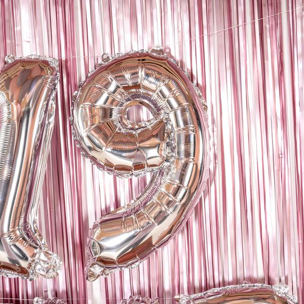 Restaurantware Balloonify Silver Mylar Number 9 Balloon - 16" - 1 Count Box