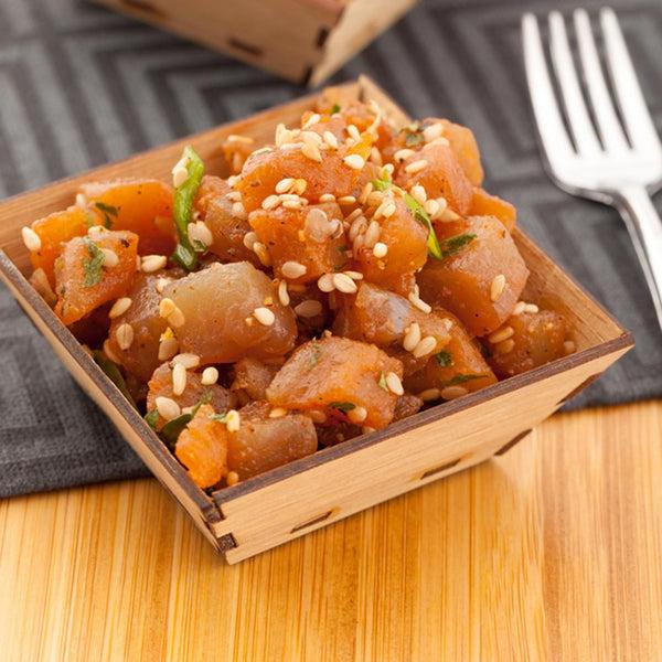 Restaurantware Bambuddha 1.5 Oz Square Natural Bamboo Mini Kova Bowl - 2 1/2" X 2 1/2" X 1" - 100 Count Box