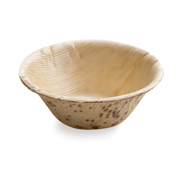 Restaurantware Bambuddha 2 Oz Round Natural Bamboo Bowl - 3" X 3" X 1 1/2" - 100 Count Box