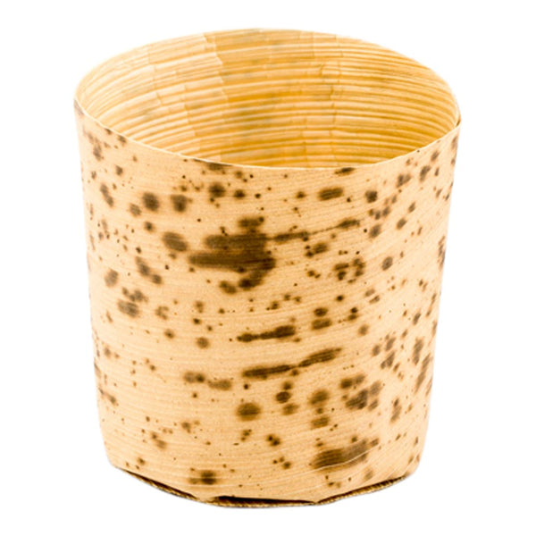 Restaurantware Bambuddha 2 Oz Round Natural Bamboo Mini Cup - 1 1/2" X 1 1/2" X 1 1/2" - 200 Count Box