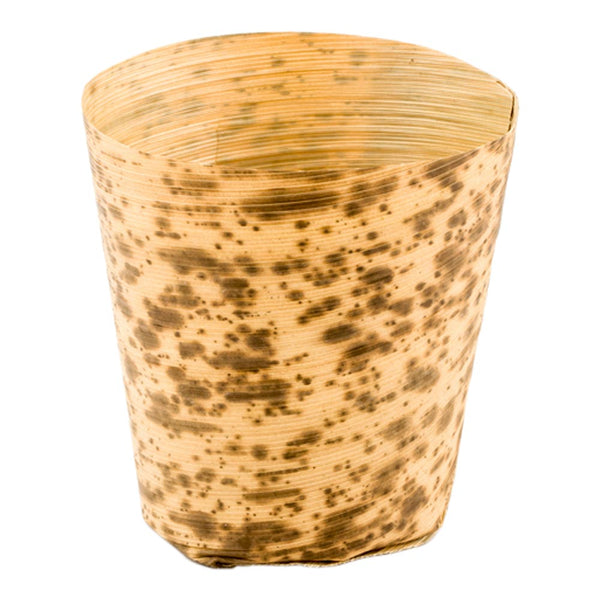 Restaurantware Bambuddha 5 Oz Round Natural Bamboo Medium Cup - 2 1/2" X 2 1/2" X 2 1/2" - 200 Count Box