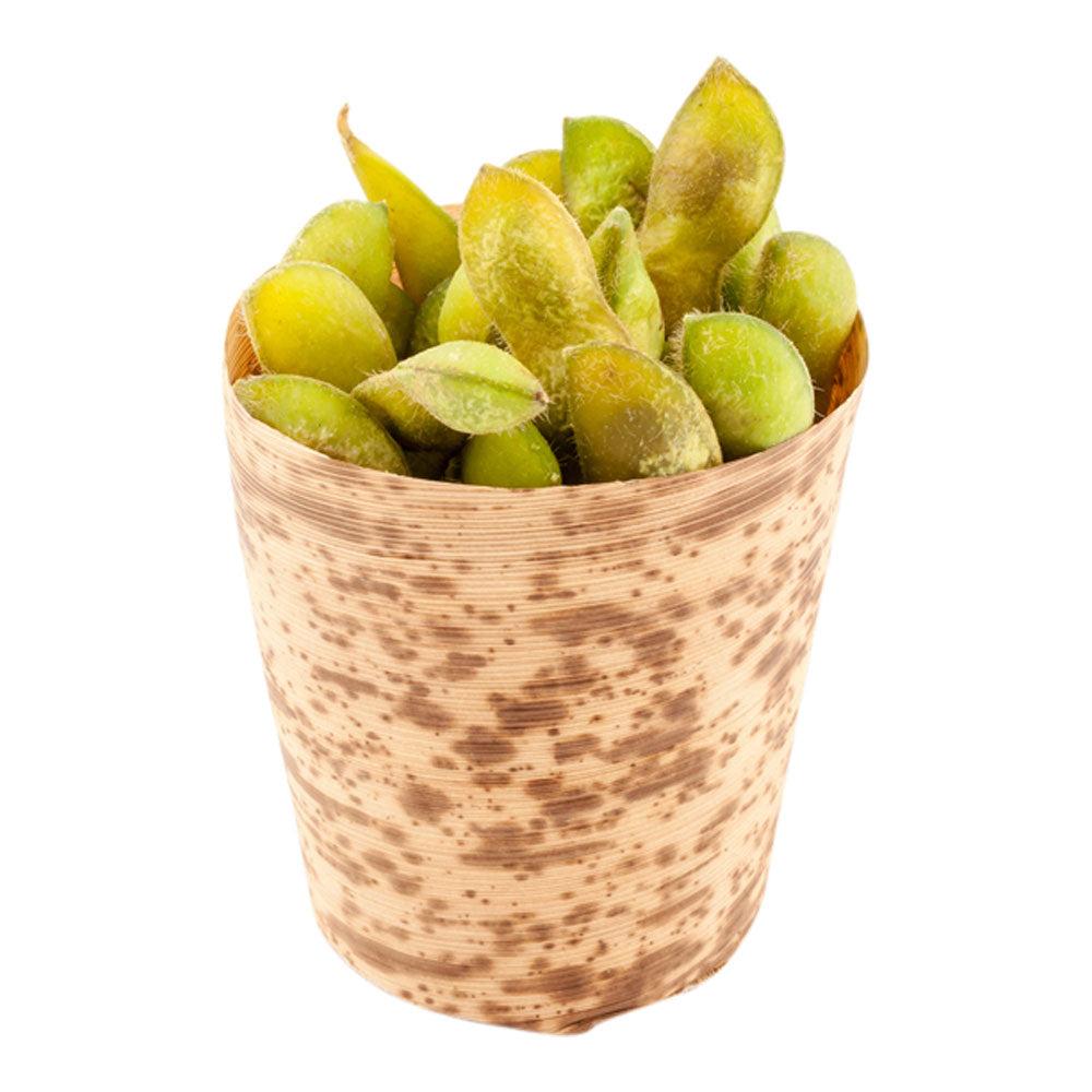 restaurantware Bambuddha 5 oz Round Natural Bamboo Medium Cup - 2 1/2" x 2 1/2" x 2 1/2" - 200 count box