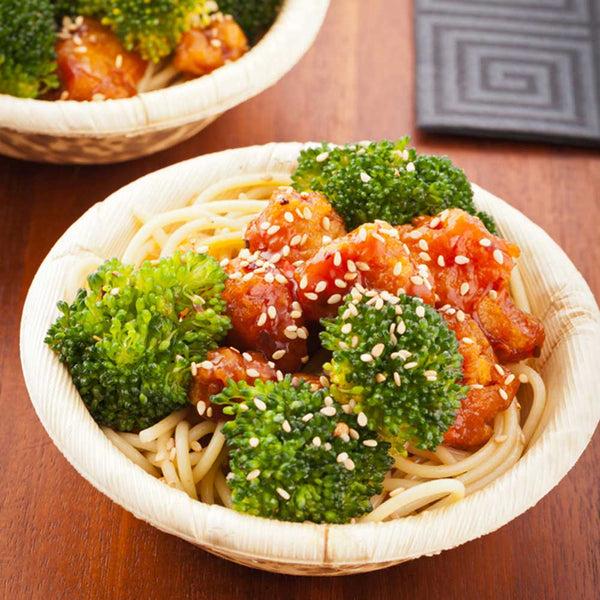 Restaurantware Bambuddha 7 Oz Round Natural Bamboo Bowl - 5" X 5" X 1 1/2" - 50 Count Box