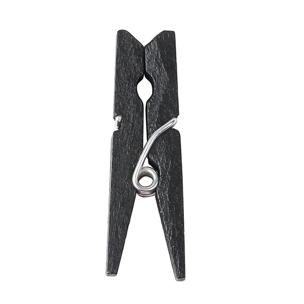 Restaurantware Bambuddha Black Bamboo Mini Clothespin - 1 1/4" X 1/4" X 1/4" - 500 Count Box
