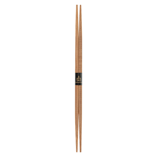 Restaurantware Bambuddha Brown Bamboo Contour Chopsticks - With Paper Band - 9 1/2" - 1000 Count Box