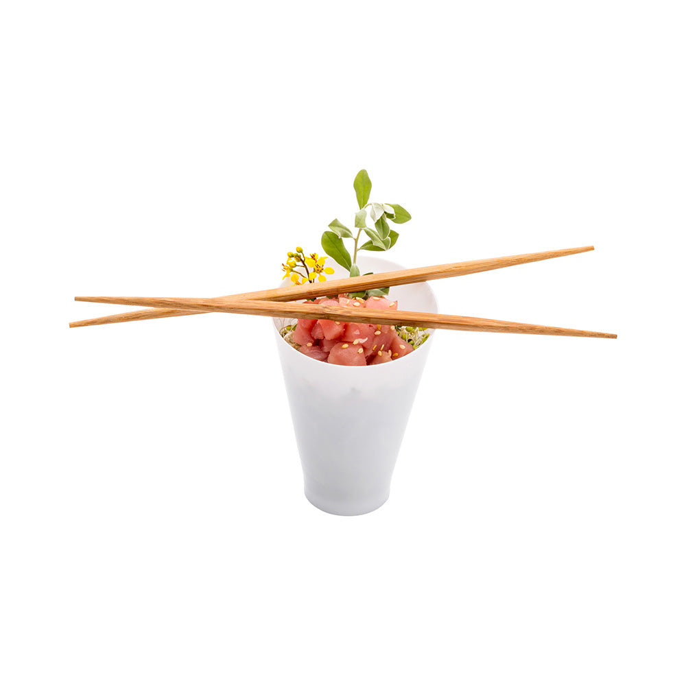 restaurantware Bambuddha Carbonized Bamboo Contour Chopsticks - Disposable - 9 1/2" x 1/2" - 1000 count box