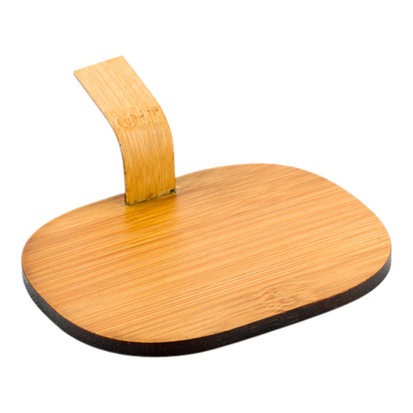 Restaurantware Bambuddha Deco Oval Natural Bamboo Serving Disk - 4" X 3" - 100 Count Box