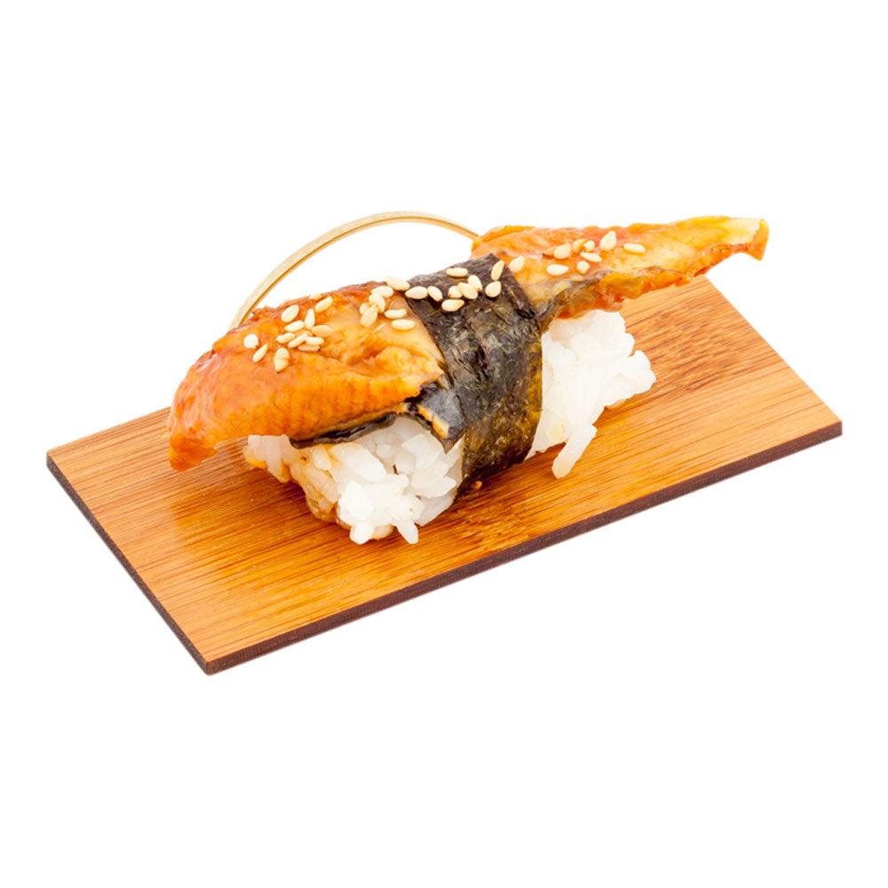 restaurantware Bambuddha Deco Rectangle Natural Bamboo Serving Pallet - 4" x 2" - 100 count box