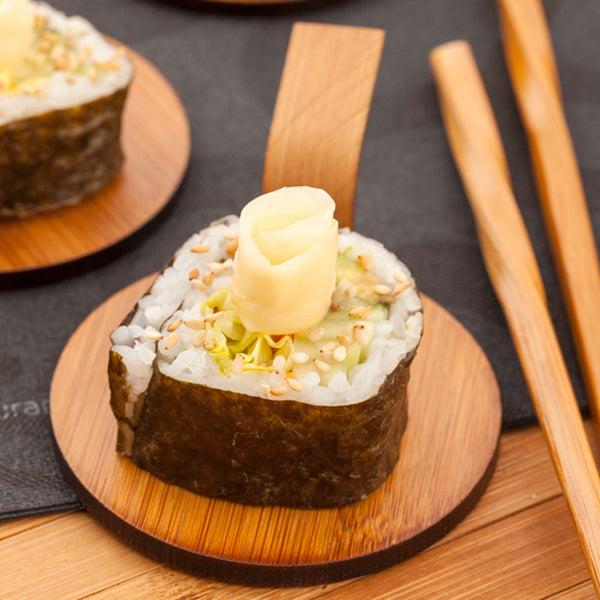 Restaurantware Bambuddha Deco Round Natural Bamboo Serving Disk - 3" X 3" - 100 Count Box