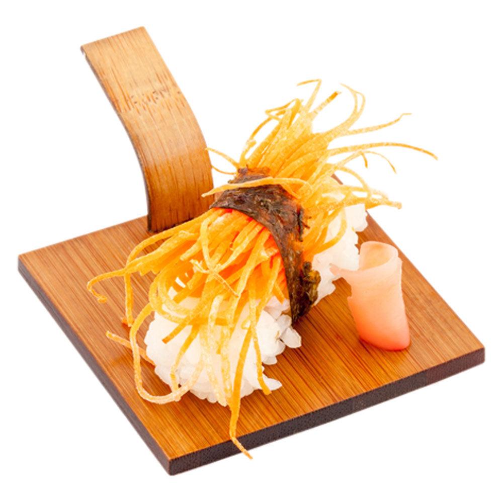 restaurantware Bambuddha Deco Square Natural Bamboo Serving Pallet - 3" x 3" - 100 count box